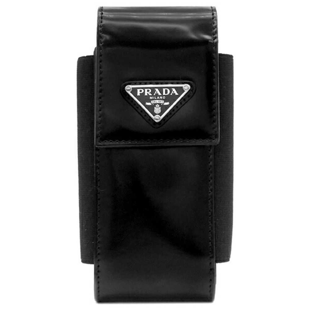 Prada Black Leather Triangle Case Smartphone - image 2